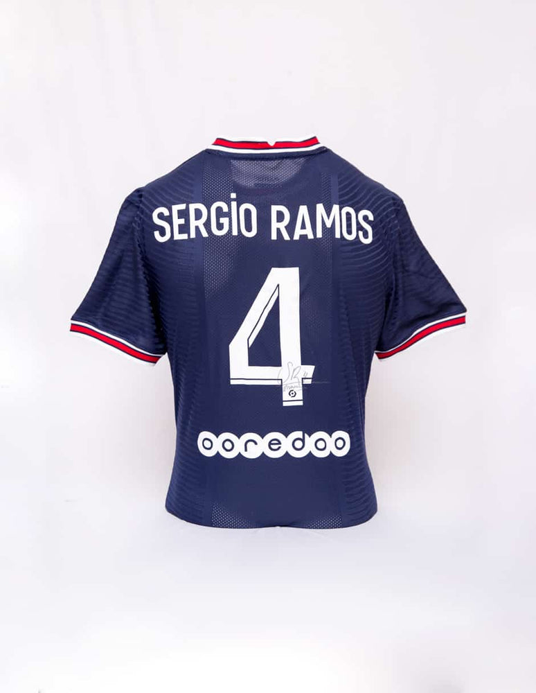 Sergio Ramos Playera Firmada/Autografiada PSG 2021-2022