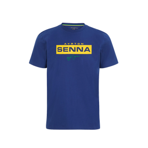 Ayrton Senna Camiseta Logo F1 Oficial Frente