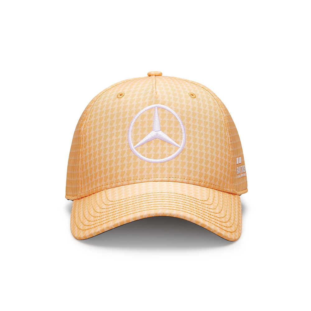 Mercedes AMG Petronas Gorra Lewis Hamilton Oficial 2023 Naranja