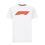 Fórmula 1 Playera Blanca Logo Oficial