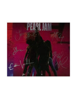 Disco vinyl firmado o autografiado por la banda Pearl Jam álbum "Ten"