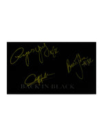 Disco vinyl firmado o autografiado por la banda AC/DC álbum "Back in Black"