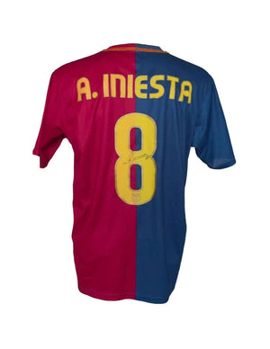 Andres Iniesta Playera Firmada/Autografiada Barcelona 2008-2009