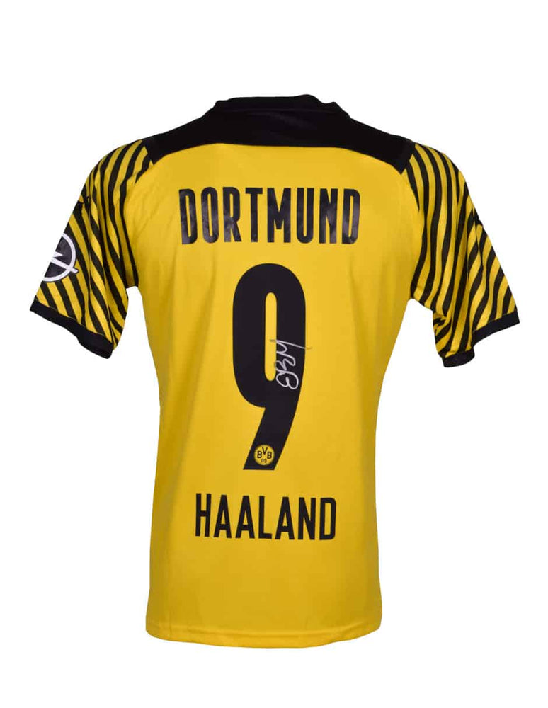 Erling Haaland Playera Firmada/Autografiada Borussia Dortmund 2021-2022