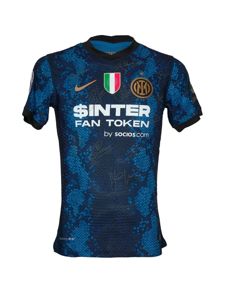 Inter de Milán Playera Firmada/Autografiada por todo el equipo Fan Token