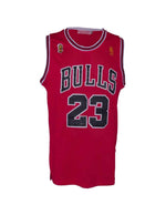 Michael Jordan Playera Firmada/Autografiada Chicago Bulls Roja 2