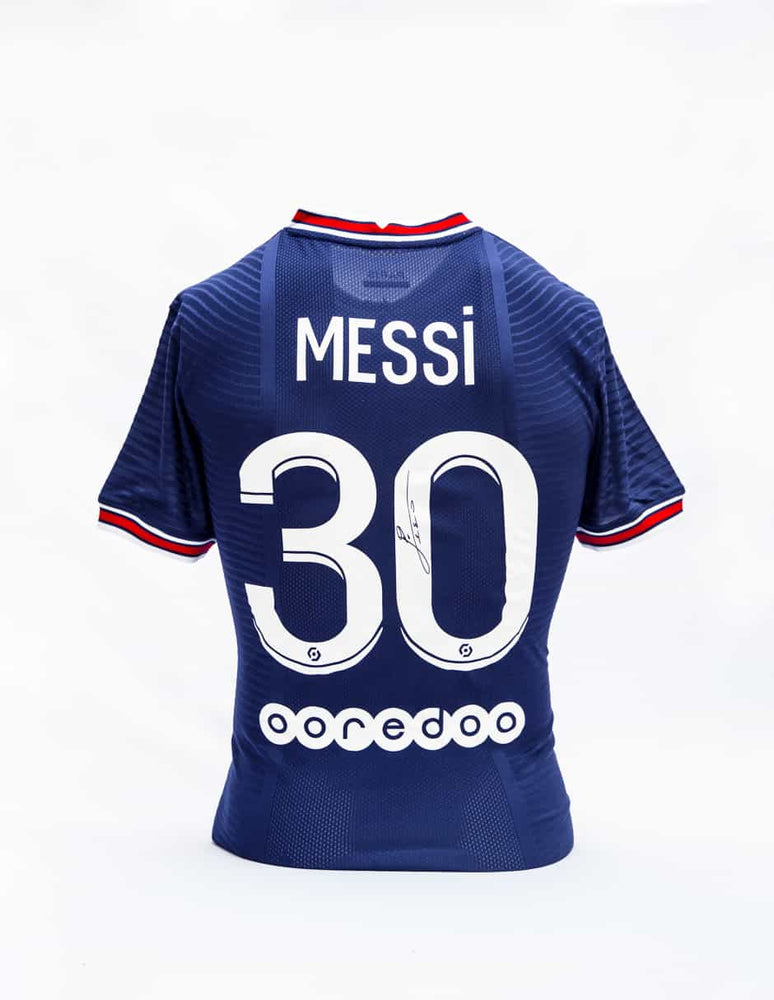 Lionel Messi Playera Firmada/Autografiada PSG 2021-2022 Azul
