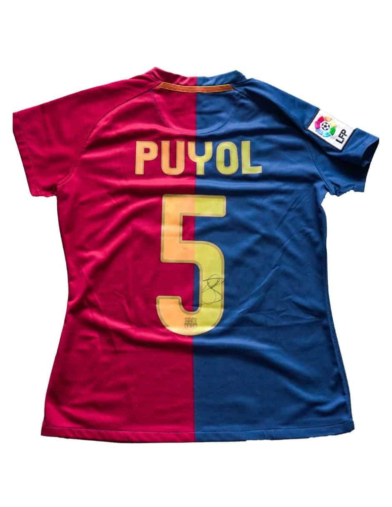 Carles Puyol Playera Firmada/Autografiada Barcelona 2008-2009