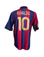 Rivaldo Playera Firmada/Autografiada Barcelona