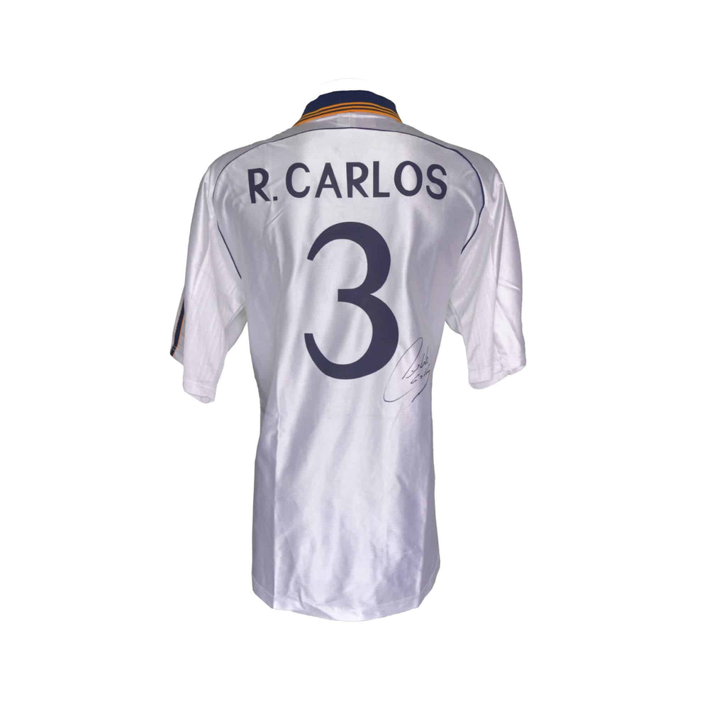 Roberto Carlos Playera Firmada/Autografiada Real Madrid 1998