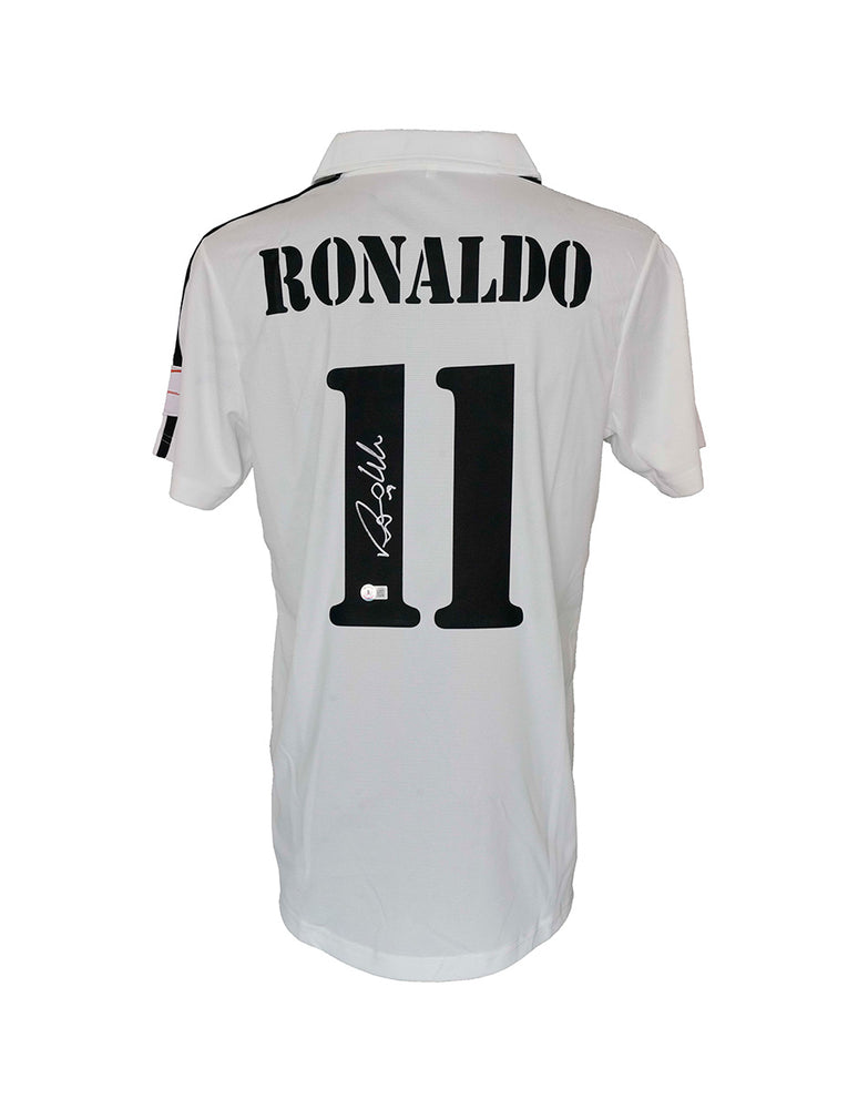 Playera Firmada Ronaldo Real Madrid blanca