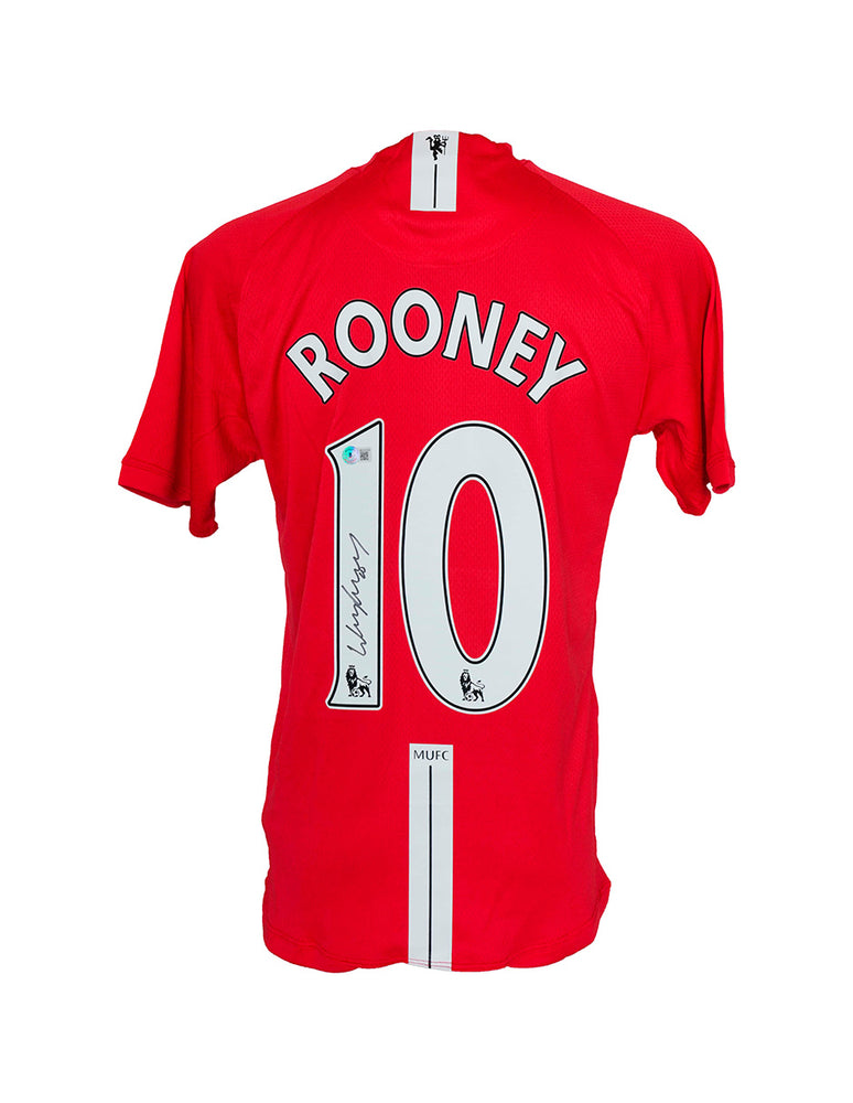Playera firmada por Rooney Manchester United Premier League