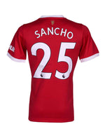 Jadon Sancho Playera Firmada/Autografiada Manchester United 2021-2022