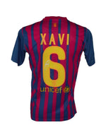 Xavi Hernández Playera Firmada/Autografiada Barcelona 2011-2012