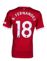 Bruno Fernandes Playera Firmada/Autografiada Manchester United 2021-2022