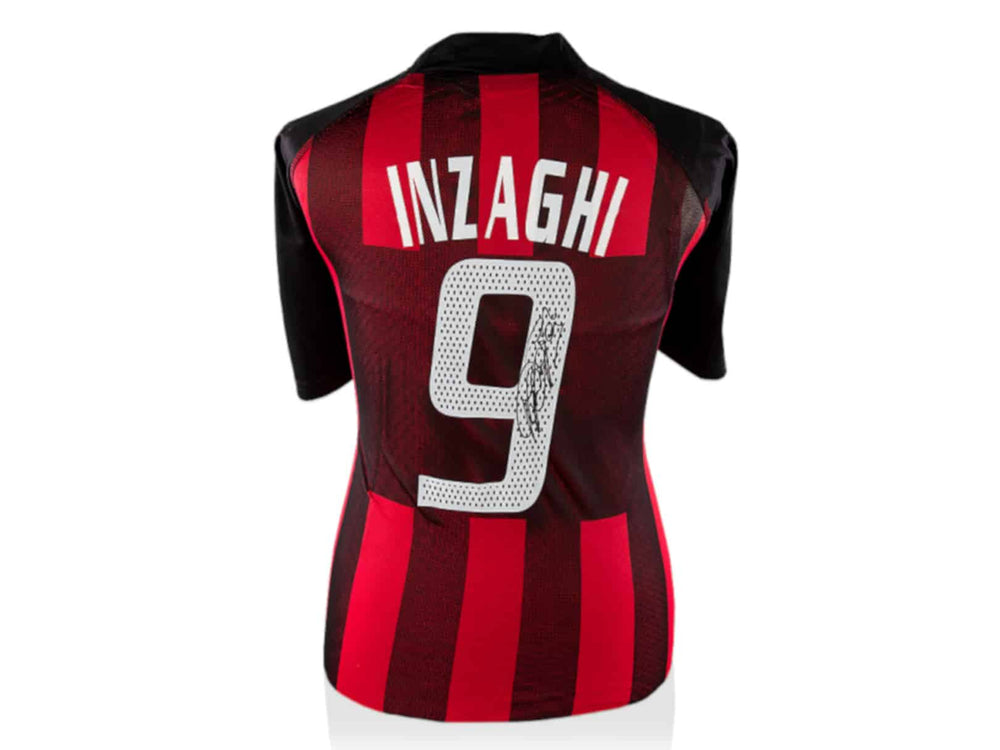 Filippo Inzaghi Playera Firmada/Autografiada AC Milan Local
